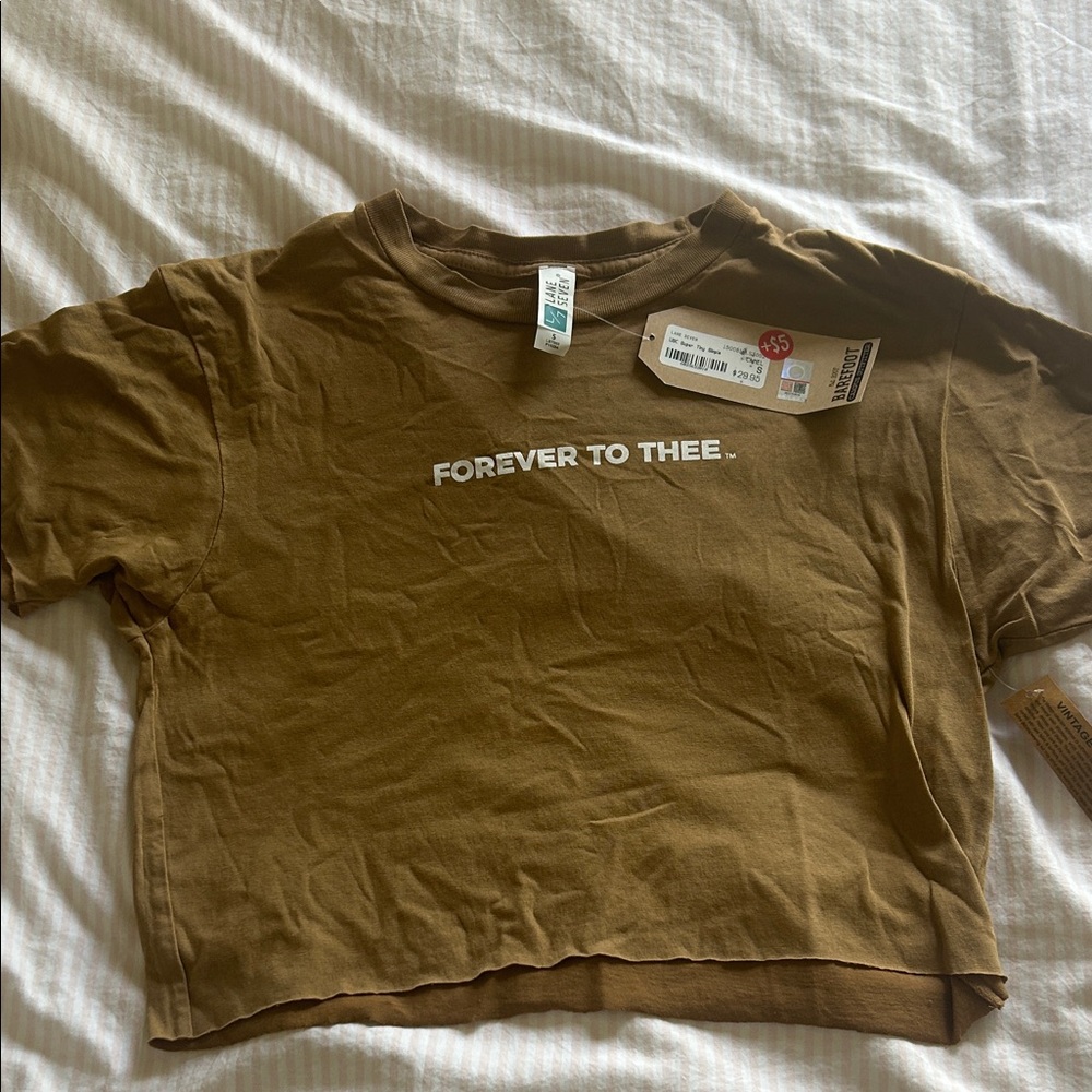 Forever To Thee Brown Crop Top